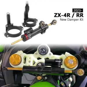 Steering Damper For Kawasaki ZX-4RR ZX-4R 2023 2024 2025 Steering Stabilizer Bracket