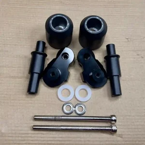 Custom aftermarket frame sliders crash protection replica evotech slider with cnc aluminium bracket aprilia rs 457
