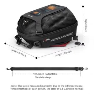 Tank Bag 6 Liters with tanklock ring for Aprilia RS 457 & Tuono 457