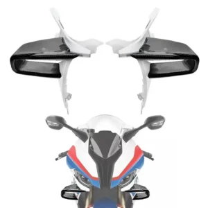 BMW Style Carbon Dip Front Spoiler Fxed Wind Winglets Universal For Fairing Motorcycles