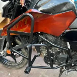 KTM Duke 250/390 2025 Gen 3 Crashguard with Heavy Nylon Sliders Dual Slider Full Tank Protection Guard
