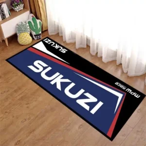 Sukuzi Suzuki Motorcycle Exhibition Floor Mat or Garage Mat Suzuki Motorcycles Hayabusa Gixxer