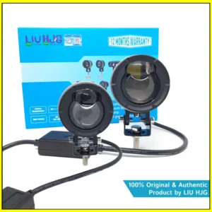 LIU HJG P49 60W Dual Lens Yellow/White Fog Light with Low/High Beam for Bikes & Cars (1 Set, DC12V-80V)