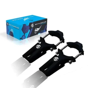 MOTO GENIUS 60MM Universal Fog Light Clamp for All Bikes | Durable Handlebar Mounting Solution (Pack of 2)