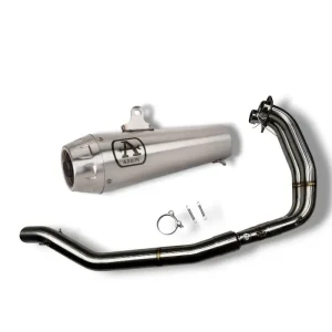 Full system stainless steel Imported headers with arrow race pro steel slipon muffler Aprilia RS 457 Aprilia Tuono 457