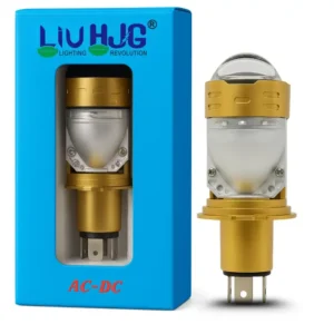 LIU HJG H4 Golden Projector LED Headlight Bulb 50W | High Brightness Yellow/White Reflection