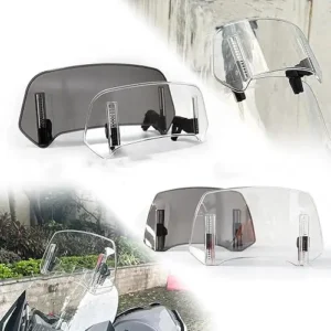 Motorcycle Windshield Extension, Wind Deflector for Windshield Big Size