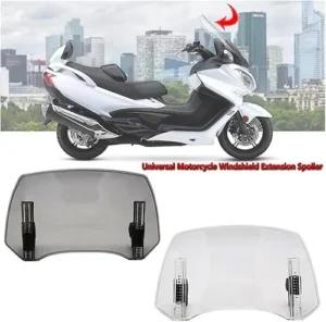 Motorcycle Windshield Extension, Wind Deflector for Windshield Medium Size