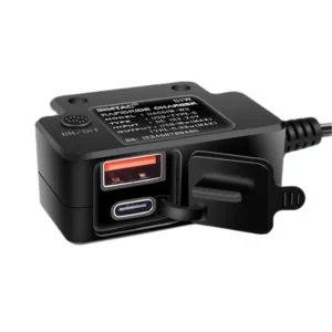 Motorcycle 51W Duo Charger With USB A & Type C Port