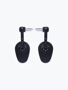 CNC Aluminium Oval Adjustable Bar End Rearview Mirrors Universal Fit