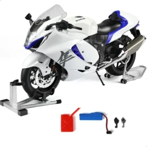 Suzuki Hayabusa 1:6 Working Scale Model Battery Operated White Colour