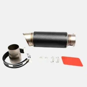 Motorcycle Carbon Exhaust Muffler Pipe Slip On Silencers 38-51mm Universal
