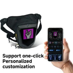 Waterproof LED Motorcycle Thigh Bag DIY Smart Display