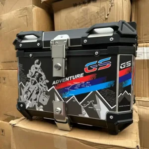 MT Racing 45L Stainless Steel GS Printed With Back Cushion Pad