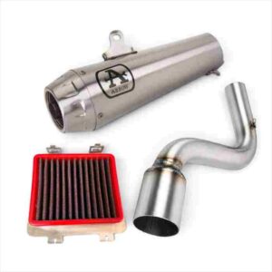Duke 250/390 Gen 3 Arrow Exhaust Steel Bendpipe with Ngage Air Filter Combo